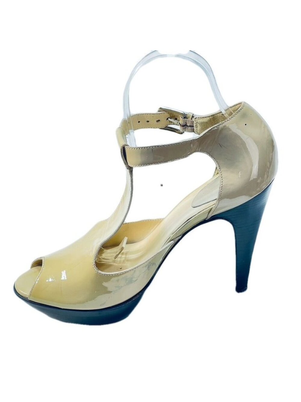 COLE HAAN Shoes Beige Size 9B Patent Leather Heels - Picture 7 of 11